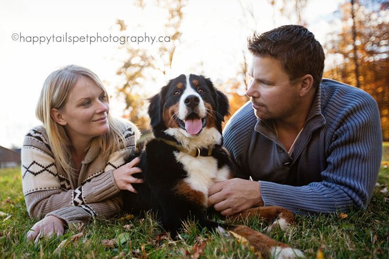 family photography with dog in Burlington Park.