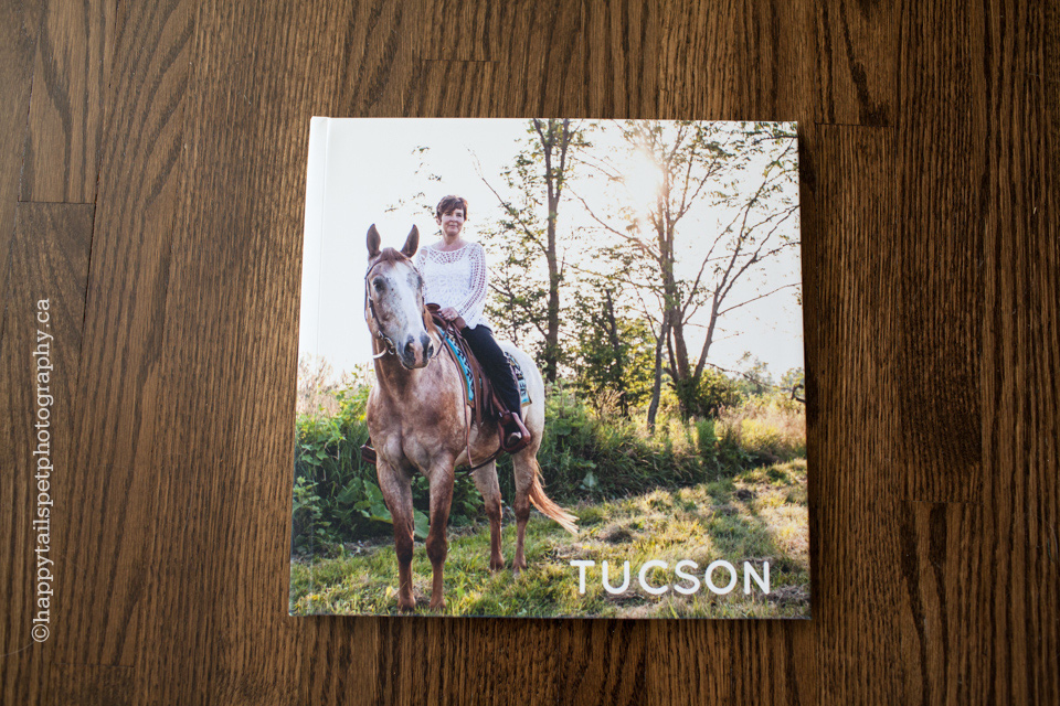 Hardcover horse photo book by Ontario horse photographer.