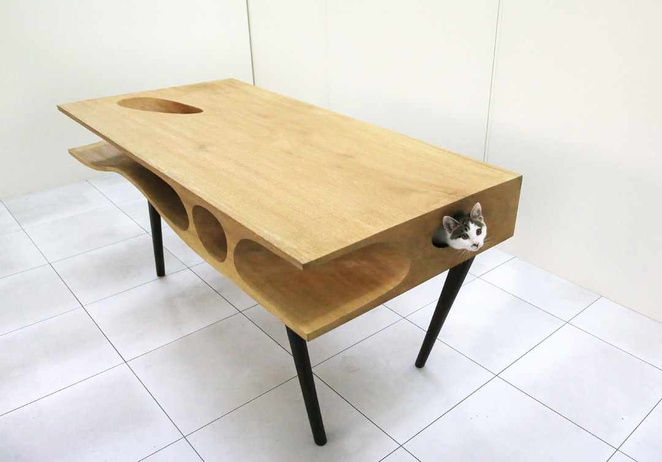 furniture for animals, desk for cat.