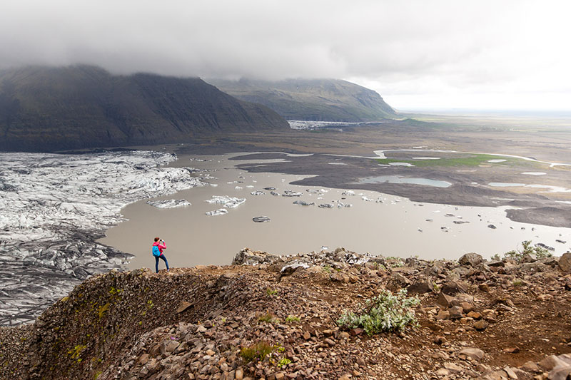 Glacier in Skaftafell National Park, Iceland.