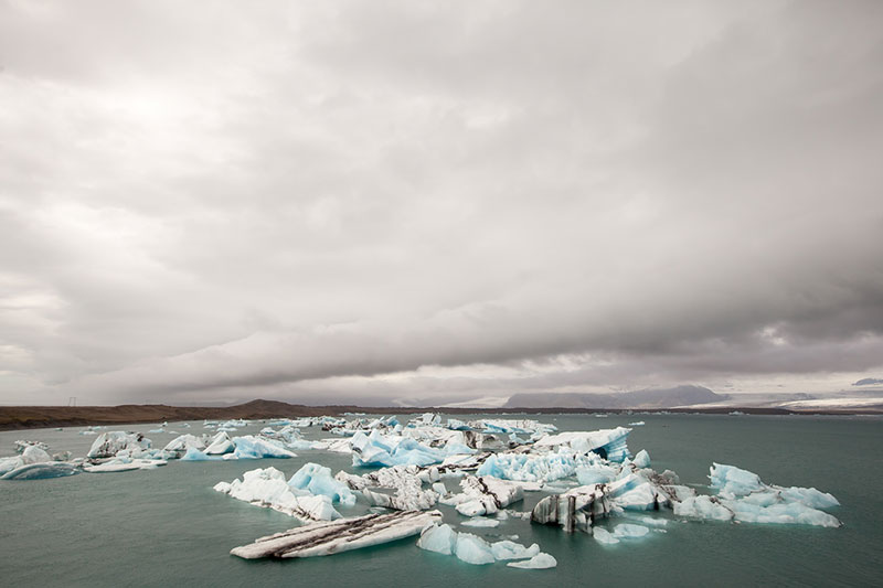 Jökulsárlón glacier lagoon, Iceland.