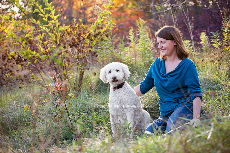 People and pet photography in candid, natural style by Ontario dog photographer.